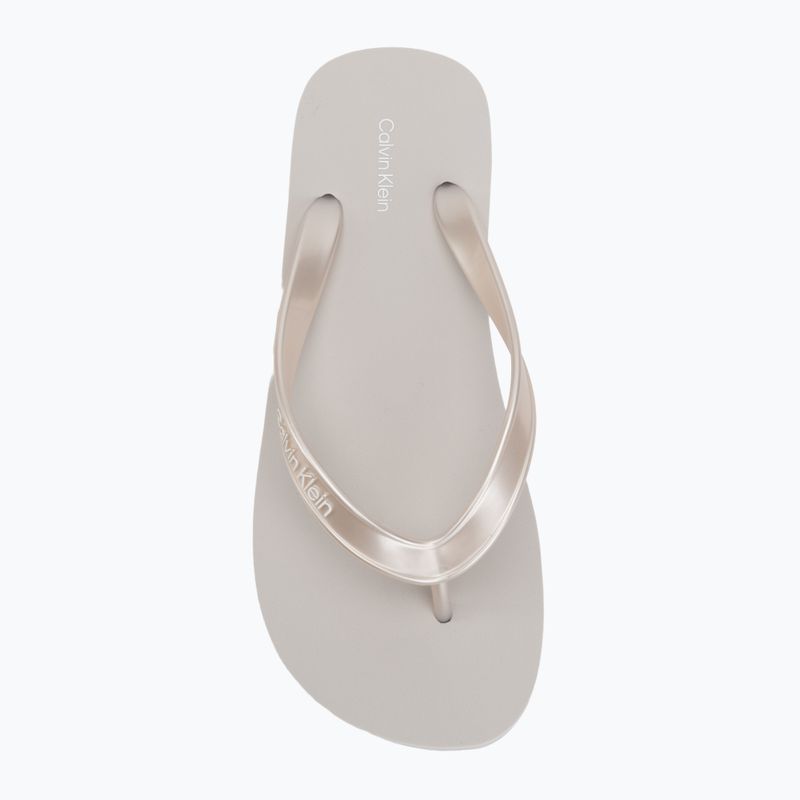 Șlapi pentru femei Calvin Klein HW0HW03120 Flatform silver 5