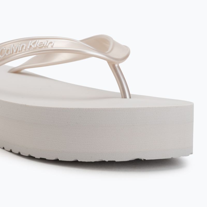 Șlapi pentru femei Calvin Klein HW0HW03120 Flatform silver 7