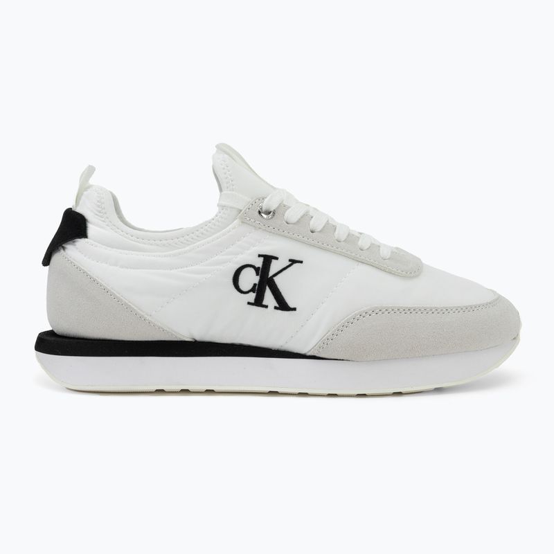 Încălțăminte pentru femei Calvin Klein YW0YW02060 Retro Runner Sock Laceup Mix Mat bright white/black/marshmallow 2