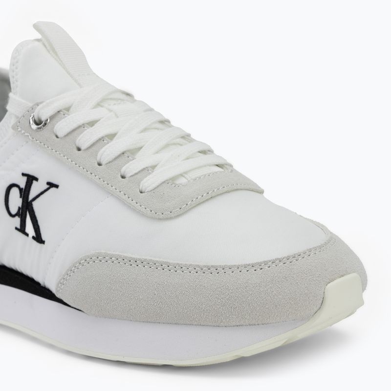 Încălțăminte pentru femei Calvin Klein YW0YW02060 Retro Runner Sock Laceup Mix Mat bright white/black/marshmallow 7