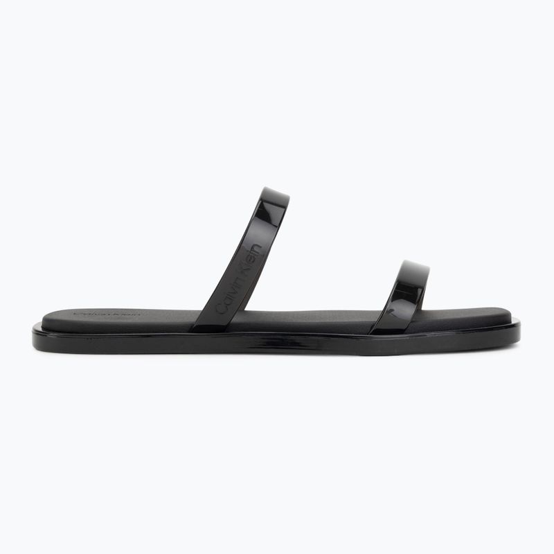 Șlapi pentru femei Calvin Klein HW0HW02963 Jelly Doub Bar Shiny triple black 2