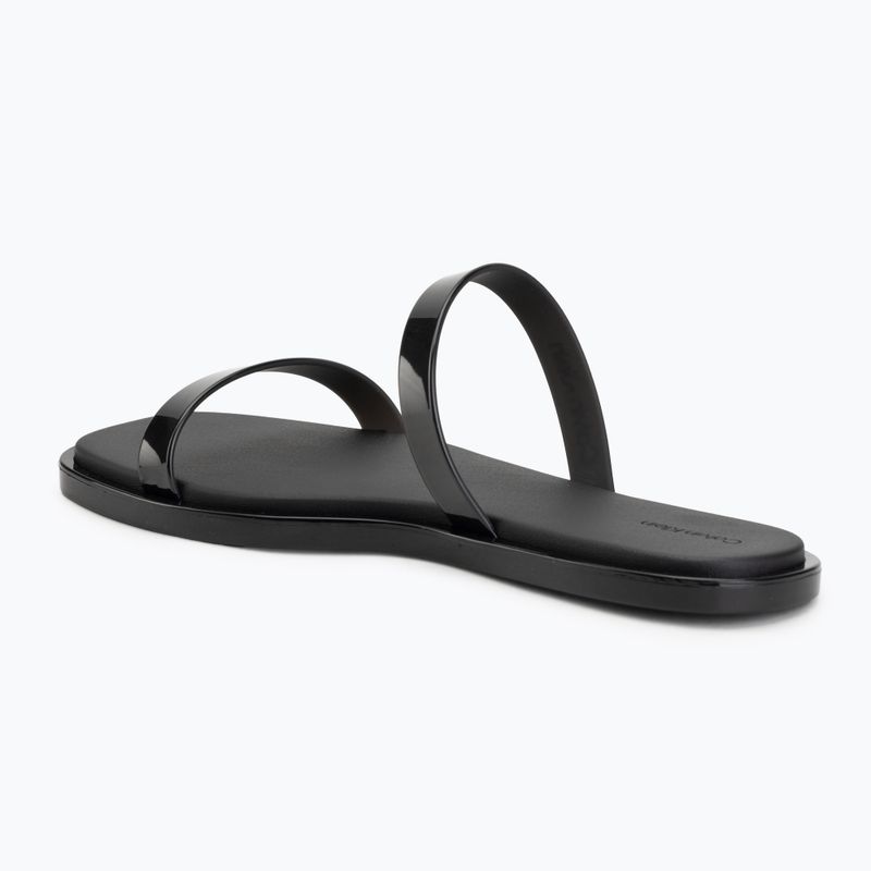 Șlapi pentru femei Calvin Klein HW0HW02963 Jelly Doub Bar Shiny triple black 3