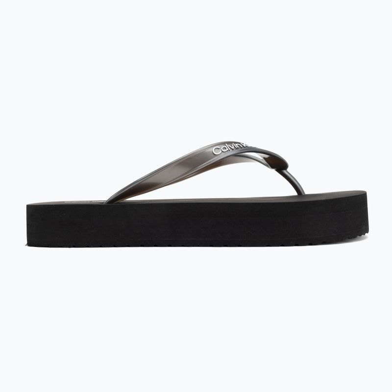 Șlapi pentru femei Calvin Klein HW0HW03120 Flatform triple black 2