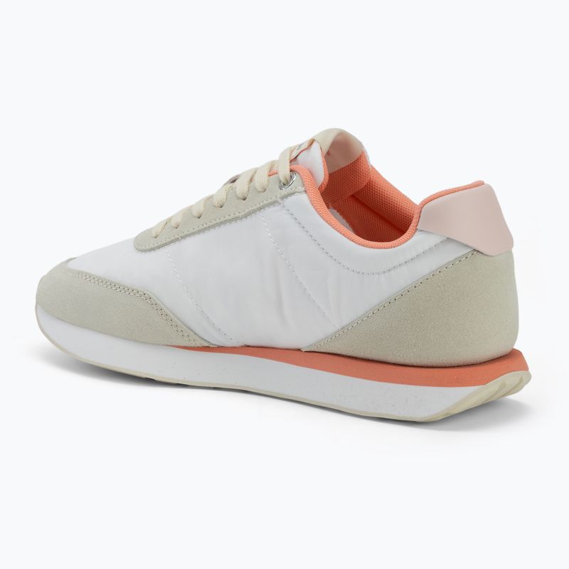 Încălțăminte pentru femei Calvin Klein YW0YW01990 Retro Runner Lace Up Nylon Mg brilliant white/light cashew/pink 3