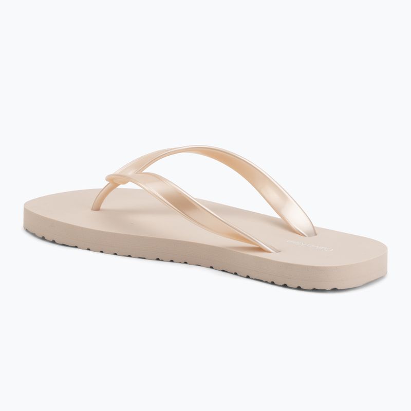 Șlapi pentru femei Calvin Klein HW0HW02956 Tpu Metallic whisper pink 3