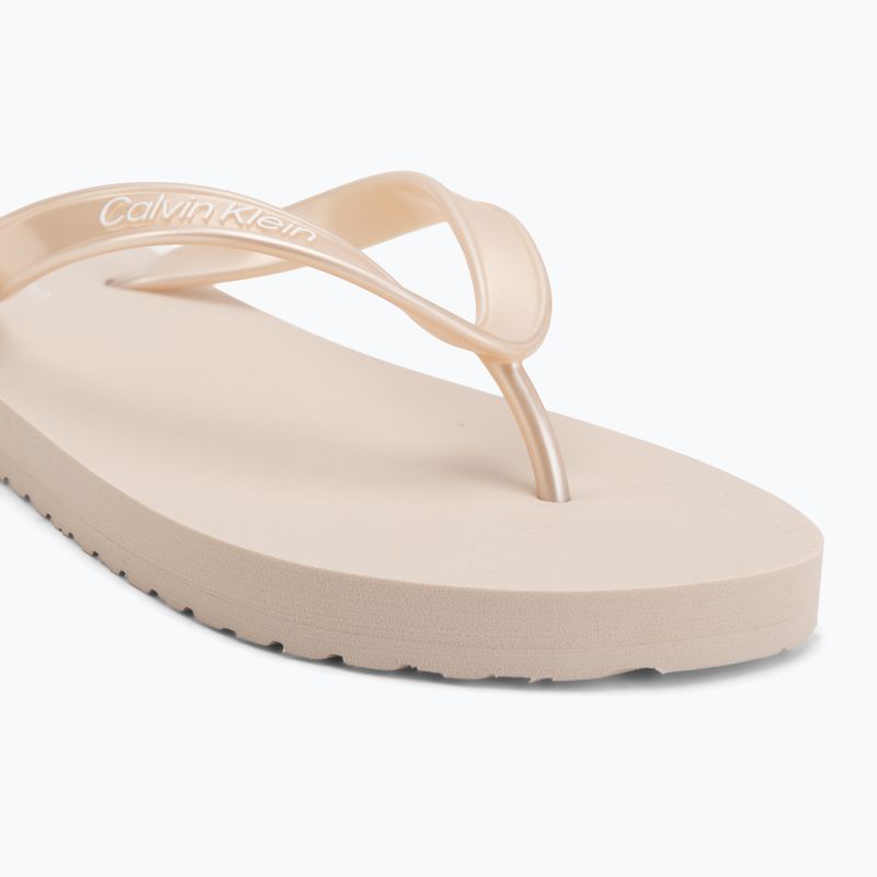 Șlapi pentru femei Calvin Klein HW0HW02956 Tpu Metallic whisper pink 7