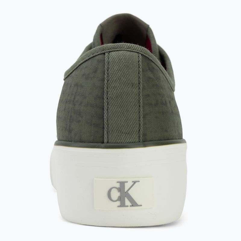 Încălțăminte pentru femei Calvin Klein HW0HW02970 Vulc Flatf Laceup Ripst deep lichen green/pink yarrow 6