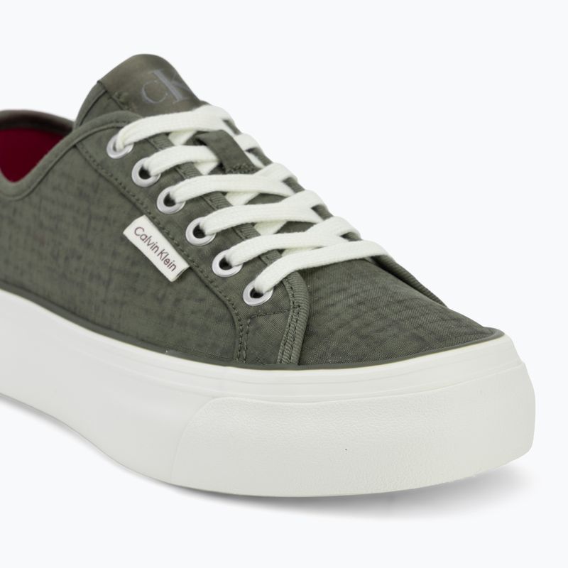 Încălțăminte pentru femei Calvin Klein HW0HW02970 Vulc Flatf Laceup Ripst deep lichen green/pink yarrow 7