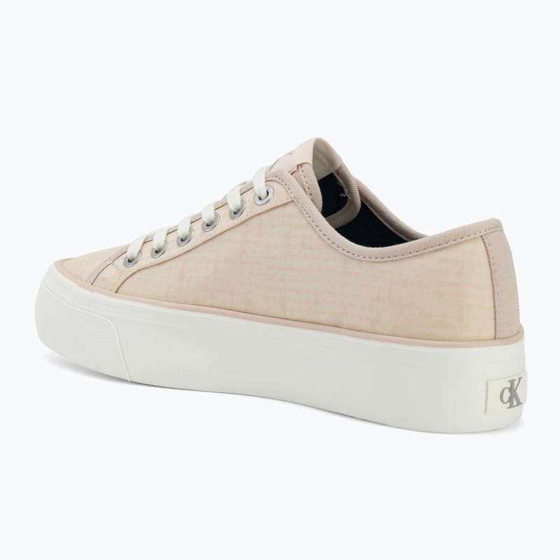 Încălțăminte pentru femei Calvin Klein HW0HW02970 Vulc Flatf Laceup Ripst whisper pink/key largo 3