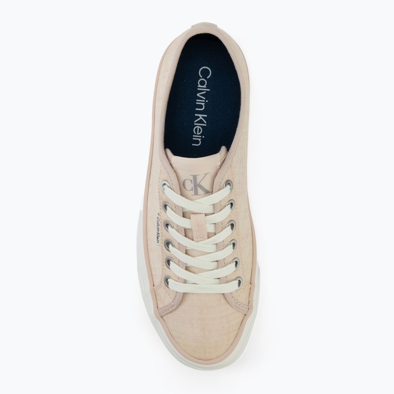 Încălțăminte pentru femei Calvin Klein HW0HW02970 Vulc Flatf Laceup Ripst whisper pink/key largo 5