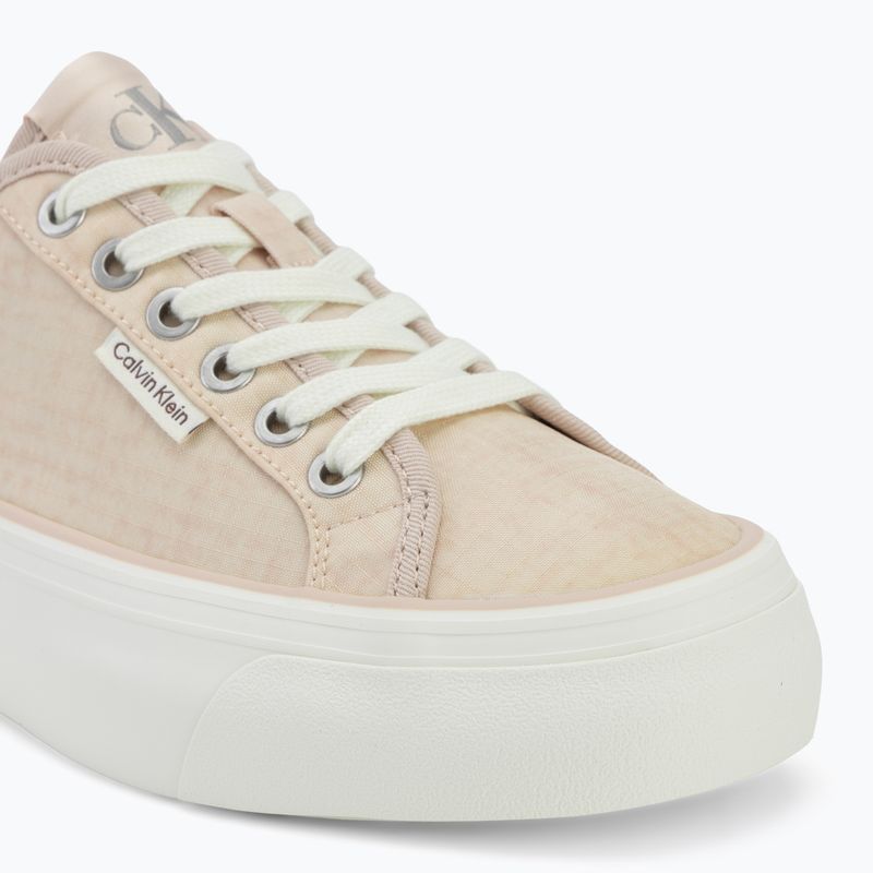 Încălțăminte pentru femei Calvin Klein HW0HW02970 Vulc Flatf Laceup Ripst whisper pink/key largo 7