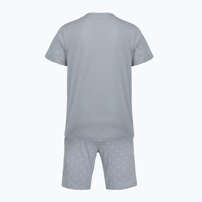 Pijamă bărbătească Calvin Klein LV00NM2900 misty grey top /diamond logo misty 2