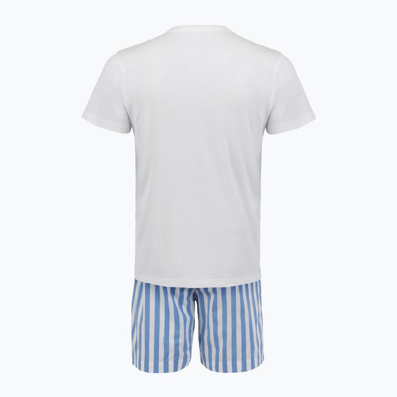 Pijamă bărbătească Calvin Klein LV00NM2903 classic white top/vertical boardway 2