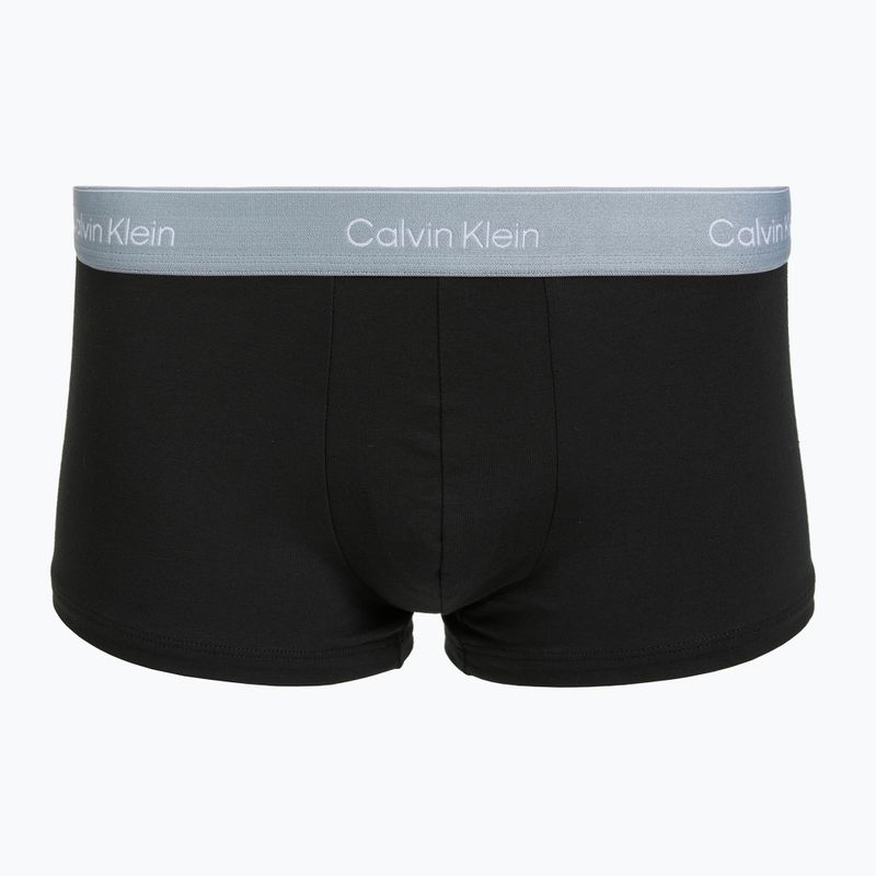 Boxeri pentru bărbați Calvin Klein LV00NB4390 Low Rise Trunk 5 perechi black wb/blue descent wb/green bi/khaki 2