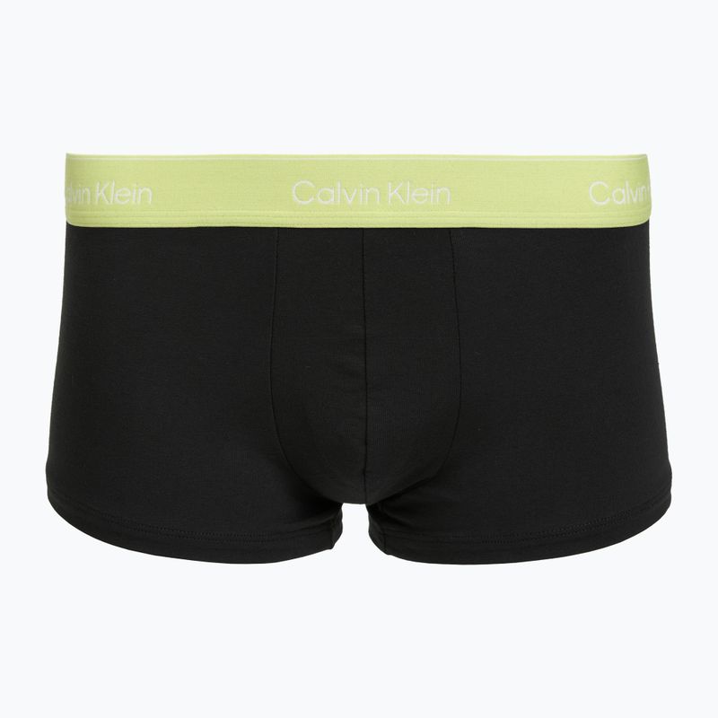 Boxeri pentru bărbați Calvin Klein LV00NB4390 Low Rise Trunk 5 perechi black wb/blue descent wb/green bi/khaki 3