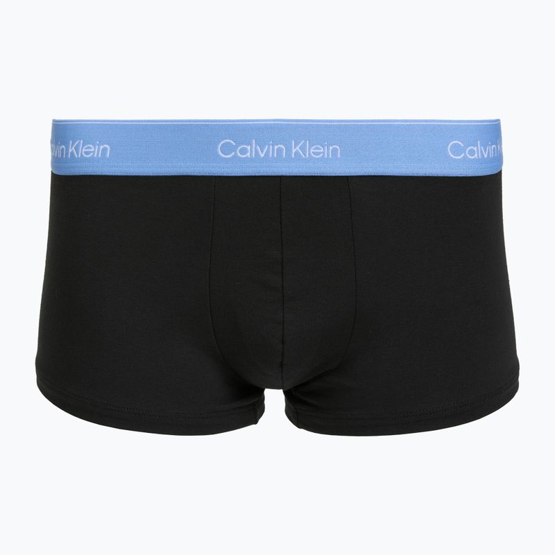 Boxeri pentru bărbați Calvin Klein LV00NB4390 Low Rise Trunk 5 perechi black wb/blue descent wb/green bi/khaki 4
