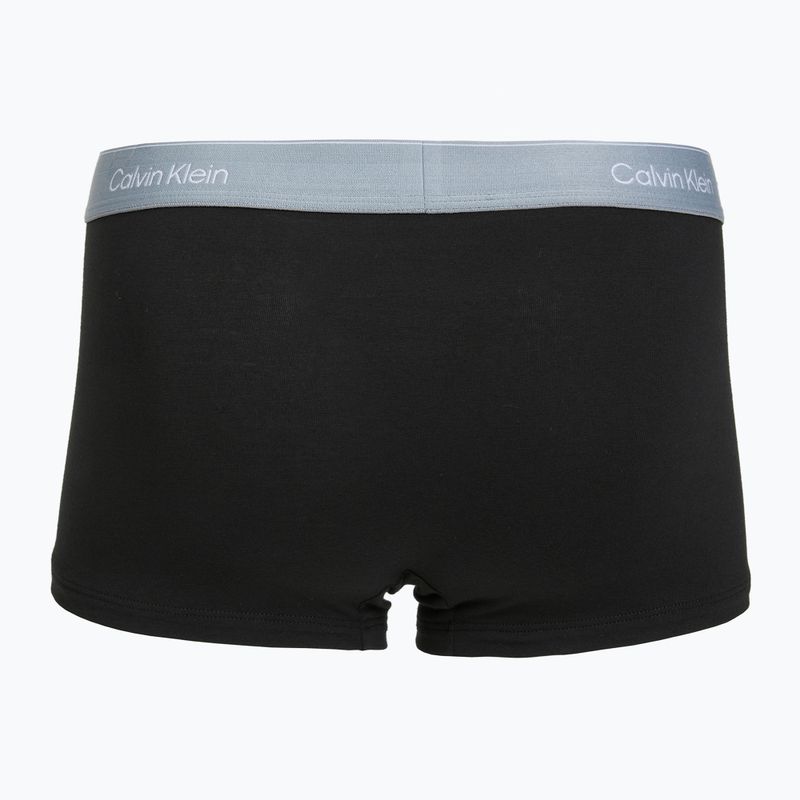 Boxeri pentru bărbați Calvin Klein LV00NB4390 Low Rise Trunk 5 perechi black wb/blue descent wb/green bi/khaki 7