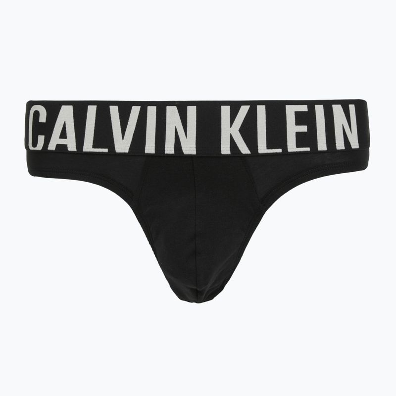 Chiloți pentru bărbați Calvin Klein 000NB3607A Hip Brief 3 perechi black with oatmeal logo/black with age 2
