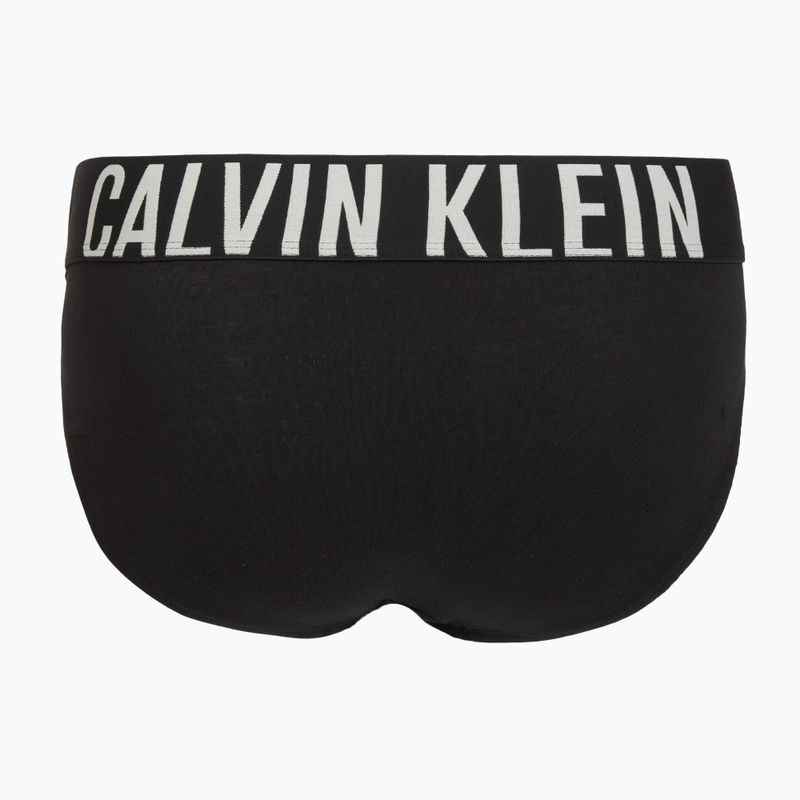 Chiloți pentru bărbați Calvin Klein 000NB3607A Hip Brief 3 perechi black with oatmeal logo/black with age 5