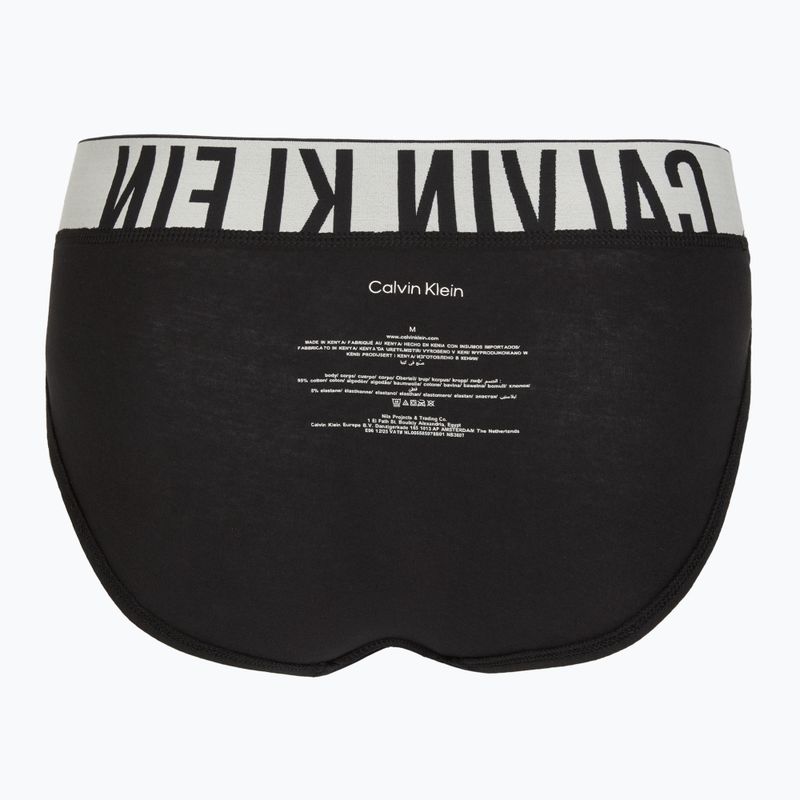 Chiloți pentru bărbați Calvin Klein 000NB3607A Hip Brief 3 perechi black with oatmeal logo/black with age 7
