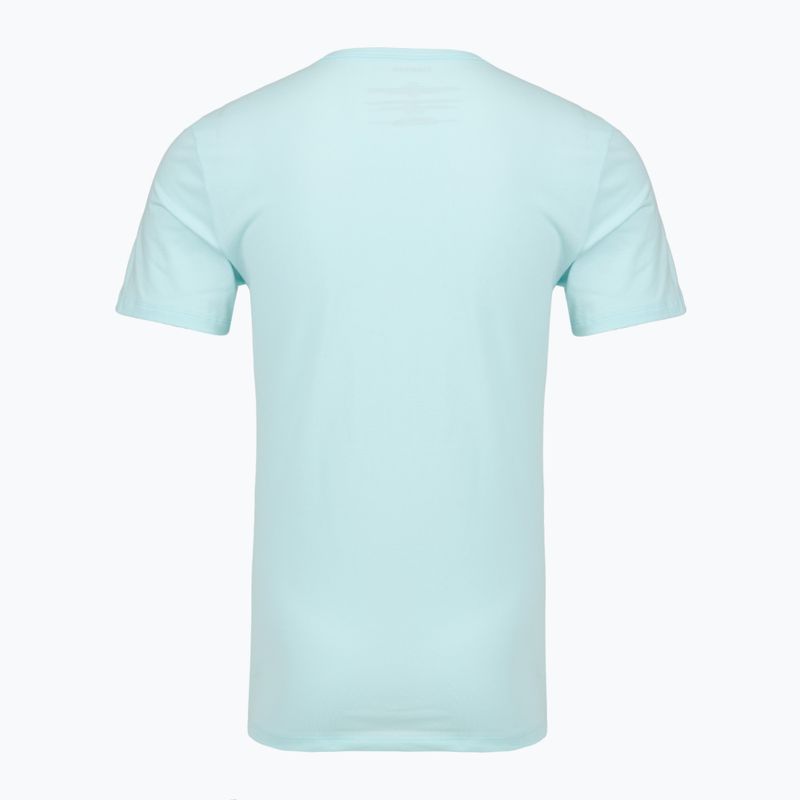 Tricou pentru bărbați Calvin Klein LV00NB4185 Crew Neck 3 pcs. black in sea spray emb/sea spray in 3