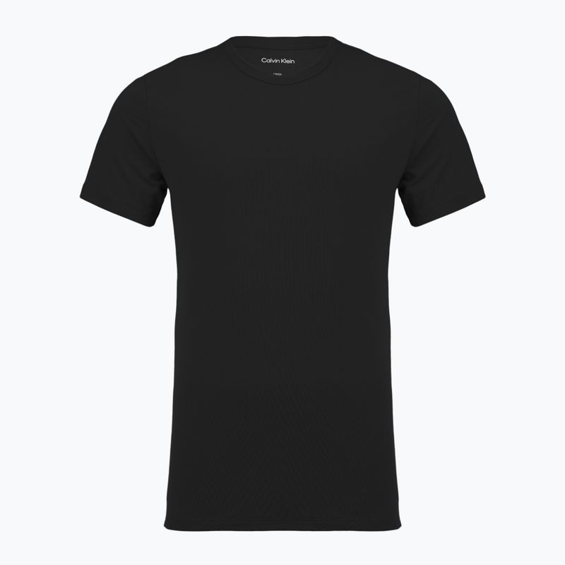 Tricou pentru bărbați Calvin Klein LV00NB4185 Crew Neck 3 pcs. black in sea spray emb/sea spray in 7