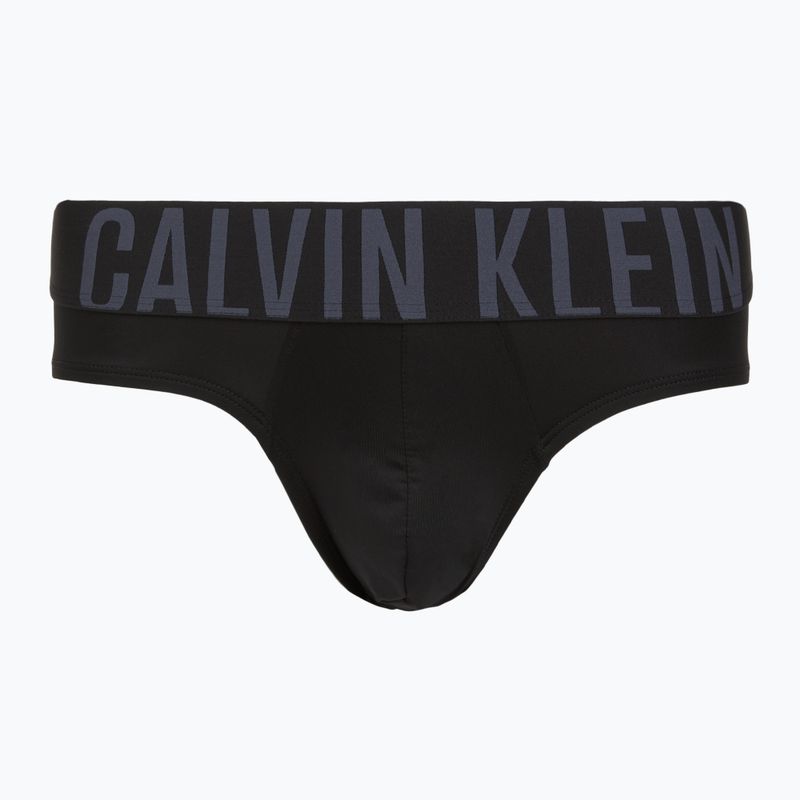 Chiloți pentru bărbați Calvin Klein 000NB3610A Hip Brief 3 perechi black w/ombre blue logo/black w/c 5