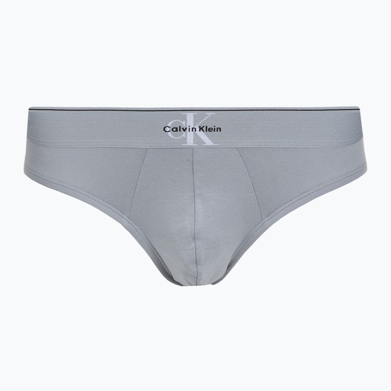 Slipuri pentru bărbați Calvin Klein LV00NB4471 Hip Brief 3 perechi black/misty grey/white 3