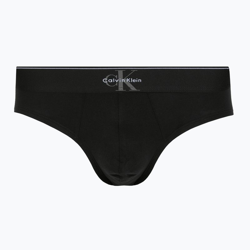 Slipuri pentru bărbați Calvin Klein LV00NB4471 Hip Brief 3 perechi black/misty grey/white 4