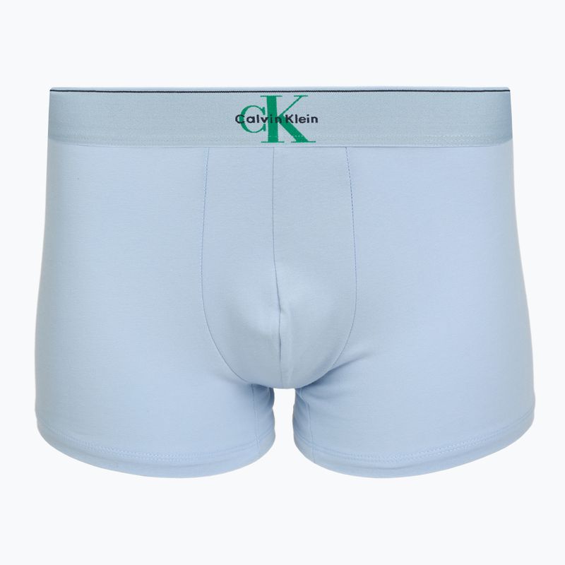 Boxeri pentru bărbați Calvin Klein LV00NB4472 Trunk 3 pairs shoreline/mardi gras green/cent s 2
