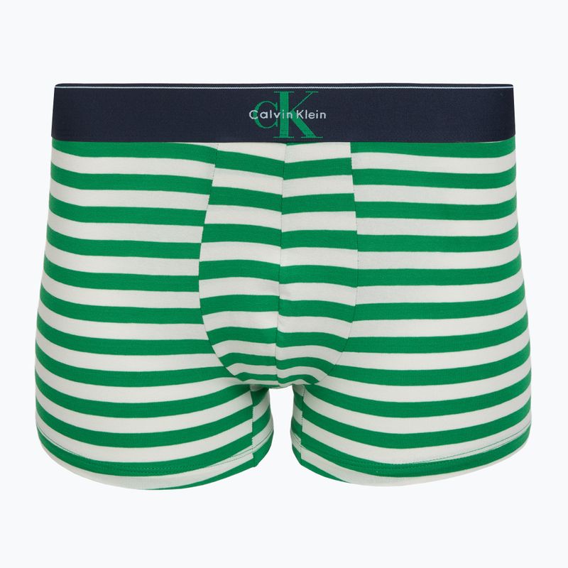 Boxeri pentru bărbați Calvin Klein LV00NB4472 Trunk 3 pairs shoreline/mardi gras green/cent s 3