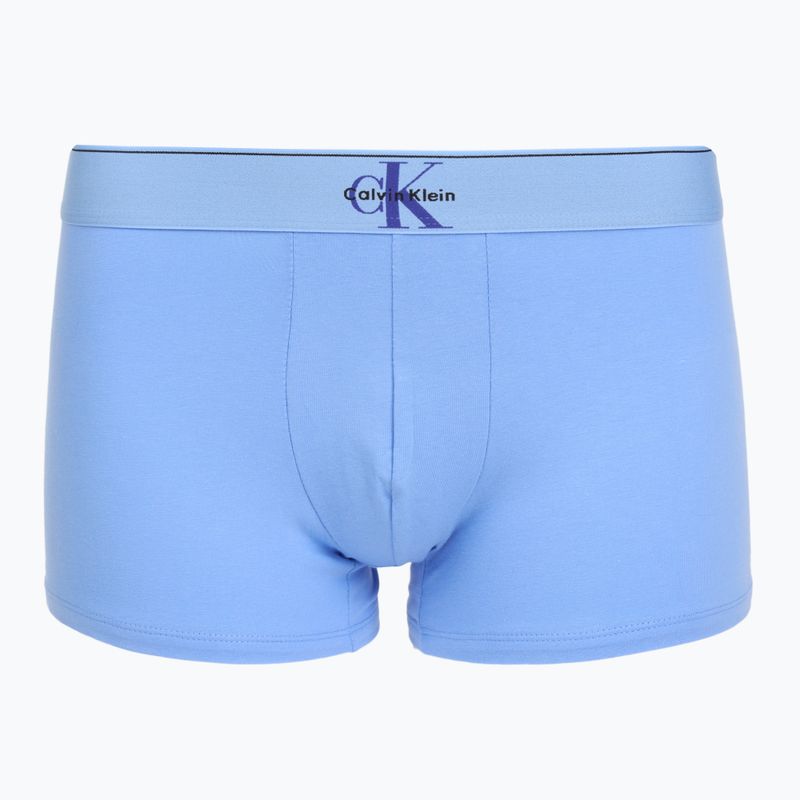 Boxeri pentru bărbați Calvin Klein LV00NB4472 Trunk 3 perechi black w/blue river fog/blue river 2