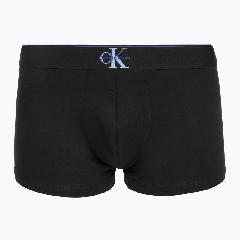 Boxeri pentru bărbați Calvin Klein LV00NB4472 Trunk 3 pairs black w/blue river fog/blue river 6