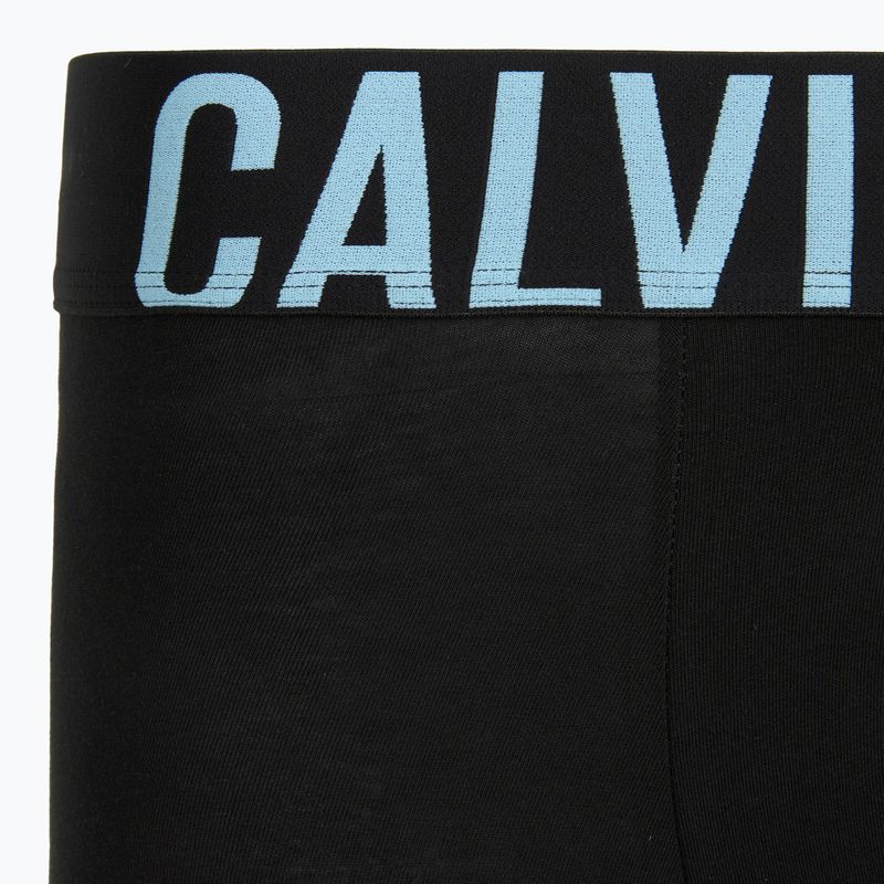 Boxeri Calvin Klein 000NB3609A Boxer Brief 3 perechi black w/harbor mist logo/black w 4