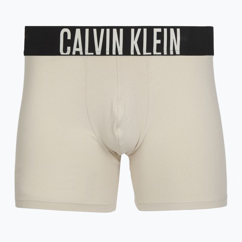Boxeri Calvin Klein 000NB3609A Boxer Brief 3 perechi oatmeal/aged redwood/bright turquoise 2