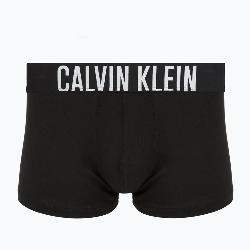 Boxeri pentru bărbați Calvin Klein 000NB3608A Trunk 3 pairs black with harbor mist logo/ black with 2