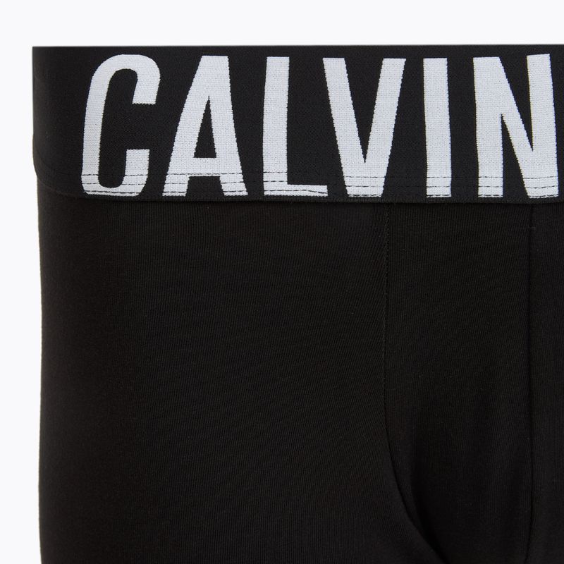 Boxeri pentru bărbați Calvin Klein 000NB3608A Trunk 3 pairs black with harbor mist logo/ black with 5