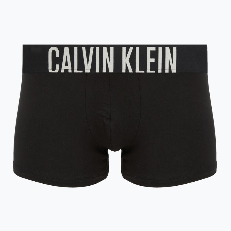 Boxeri Calvin Klein 000NB3609A Boxer Brief 3 perechi black w/oatmeal logo/black w/age 2