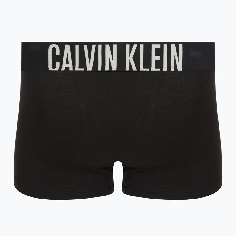 Boxeri bărbătești Calvin Klein 000NB3608A Trunk 3 perechi black w/oatmeal logo/black w/age 5