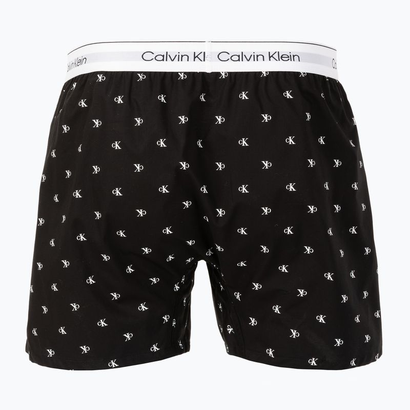 Boxeri Calvin Klein LV00NM2831 Boxer Trad diamond logo black 2