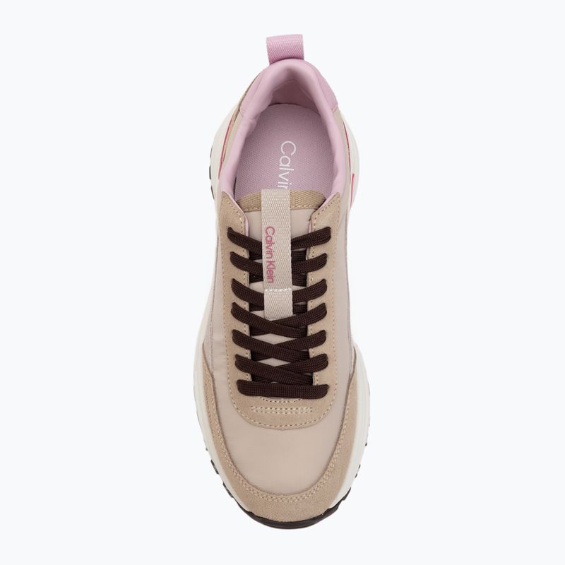 Încălțăminte pentru femei Calvin Klein YW0YW02075 Hike Runner MG Nylon Mix chateau/silver mink/pink 5