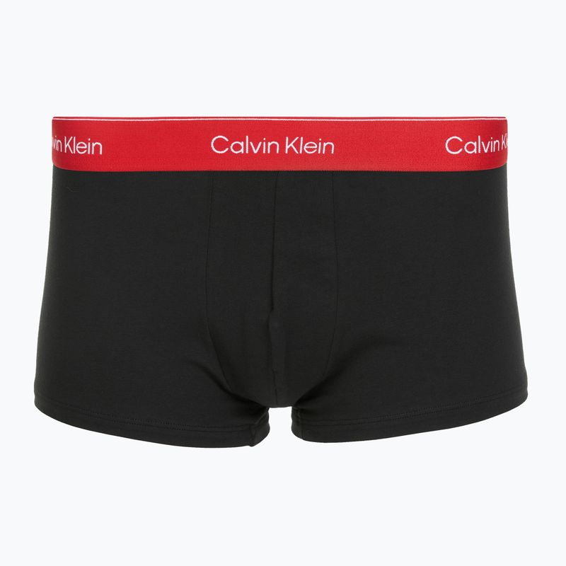 Boxeri Calvin Klein LV00NB4389 Low Rise Trunk 3 perechi black/adrenaline rush/white/black 3