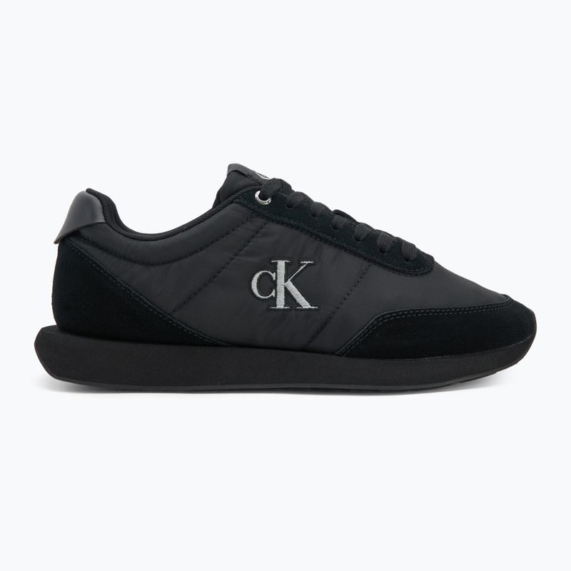 Încălțăminte pentru bărbați Calvin Klein YM0YM01361 Retro Runner Essential MIX MAT triple black 2