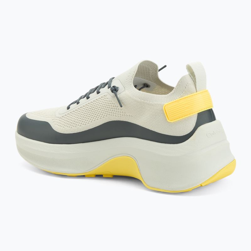 Încălțăminte pentru bărbați Calvin Klein YM0YM01457 Chunky Runner Lace Up Sock Knit vaporous white/coal/buttercup 3