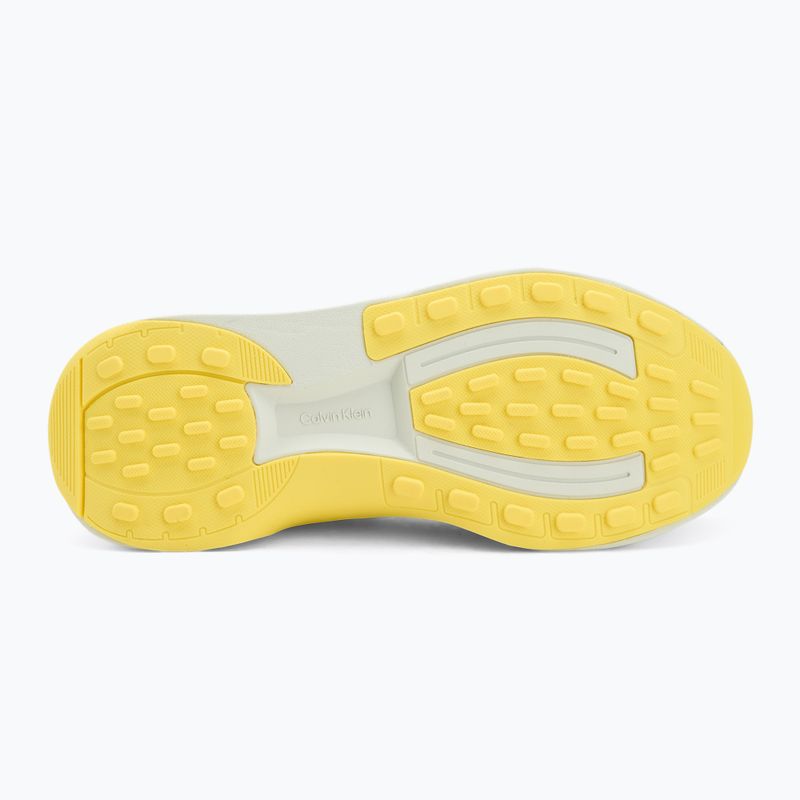 Încălțăminte pentru bărbați Calvin Klein YM0YM01457 Chunky Runner Lace Up Sock Knit vaporous white/coal/buttercup 4