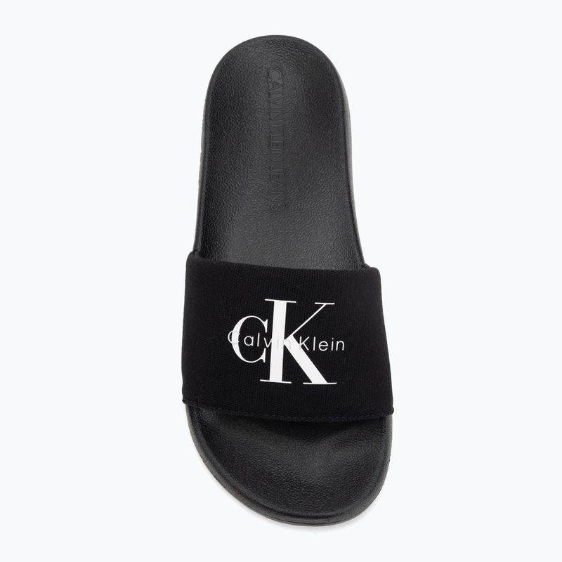 Papuci pentru femei Calvin Klein YW0YW01967 Monogram Logo 0GM black/bright white 5