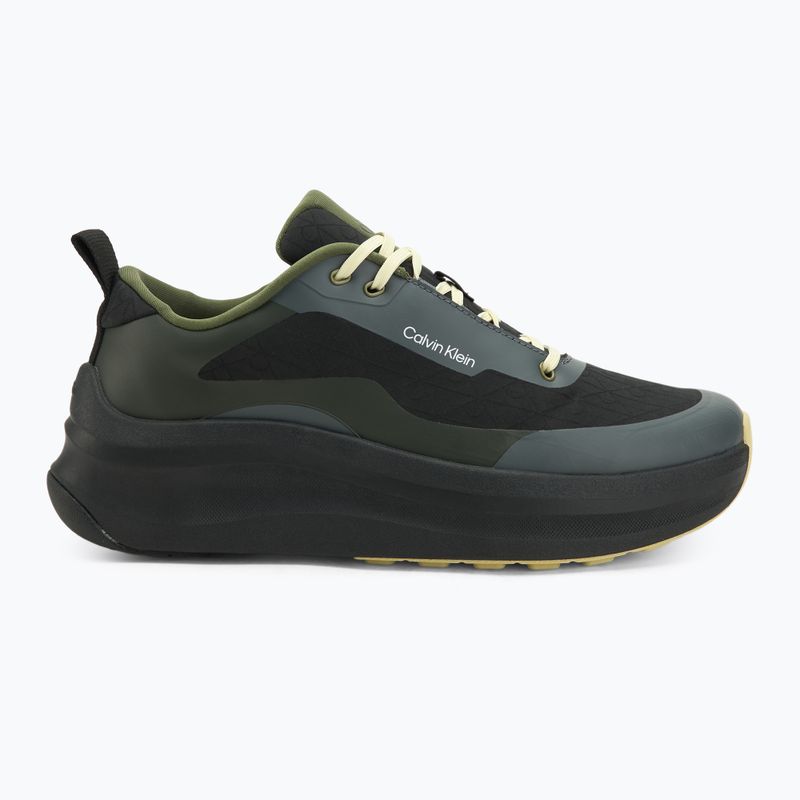 Încălțăminte pentru bărbați Calvin Klein YM0YM01456 Chunky Runner Lace Up Mix Aop black/medieval forest/coal/lime 2