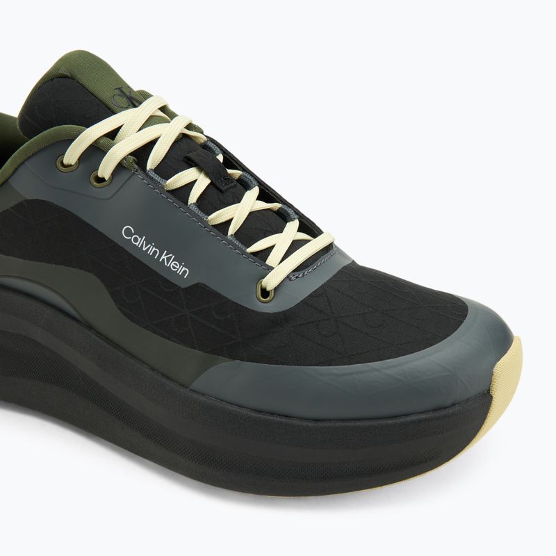 Încălțăminte pentru bărbați Calvin Klein YM0YM01456 Chunky Runner Lace Up Mix Aop black/medieval forest/coal/lime 7