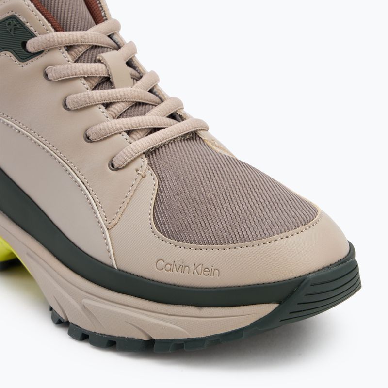 Încălțăminte pentru bărbați Calvin Klein YM0YM01418 Hike Runner Mid Laceup Tech Mix desert taupe/smog/sorrel/thyme 7