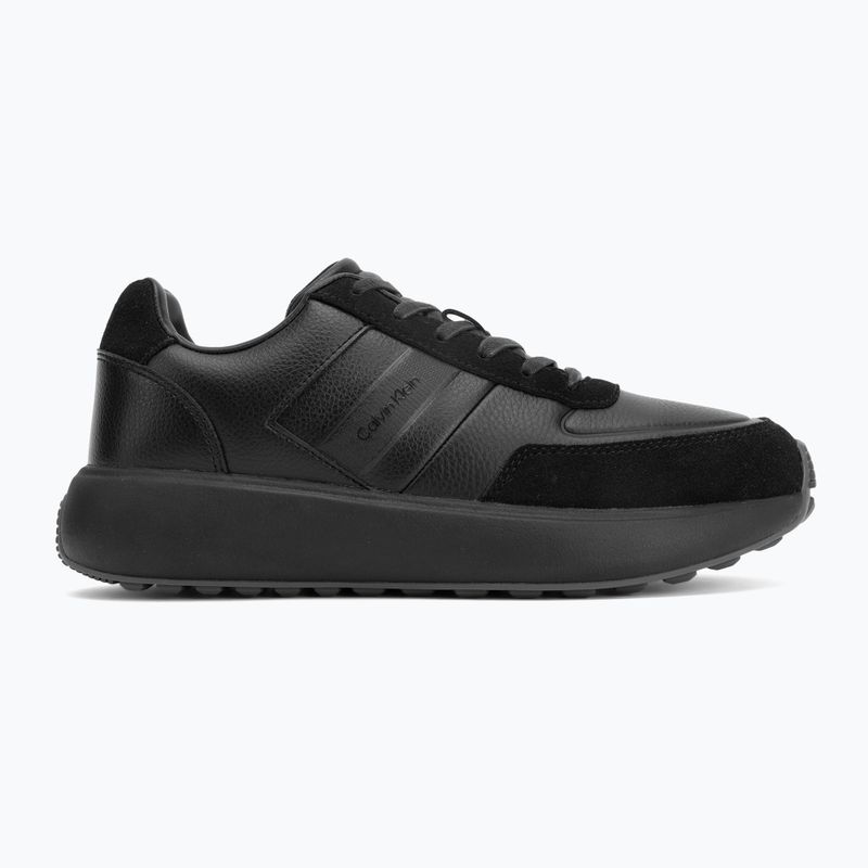 Încălțăminte pentru bărbați Calvin Klein HM0HM02033 City Runner Laceup Tape Leather triple black 2